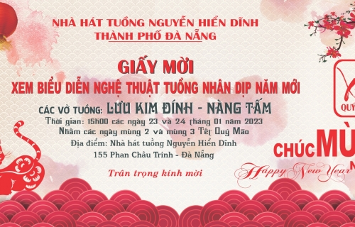 Thông báo lịch biểu diễn Mừng xuân mới Qúy Mão 2023